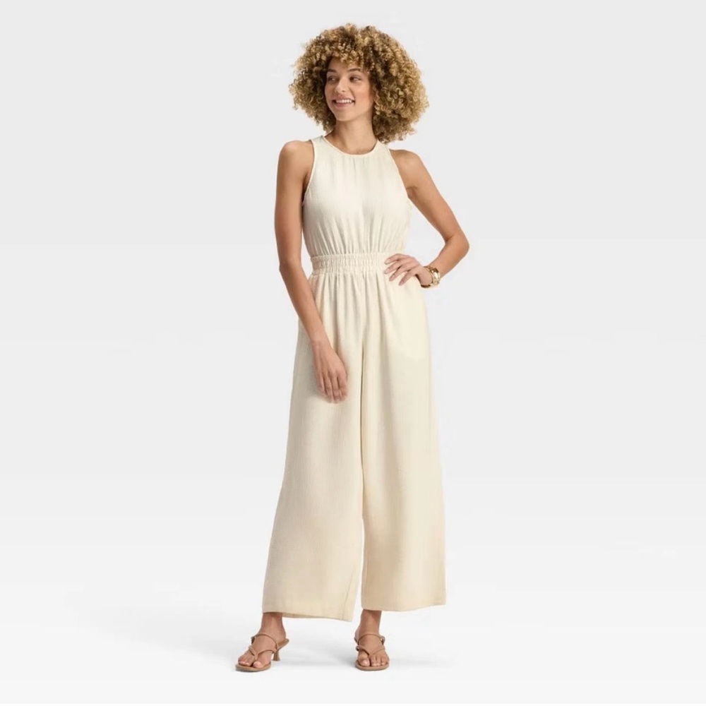 A new day modern jumpsuit cream size M